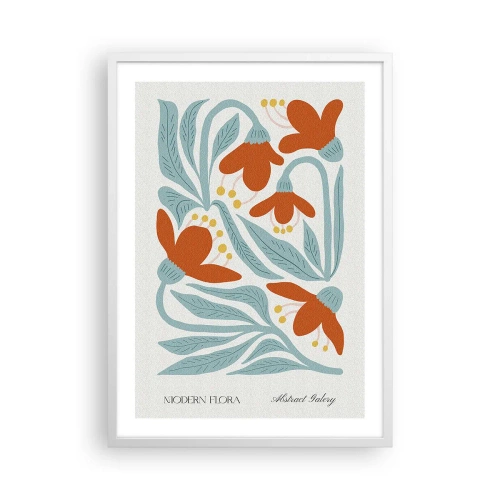 Plakat i hvid ramme - Mod jorden, mod solen - 50x70 cm