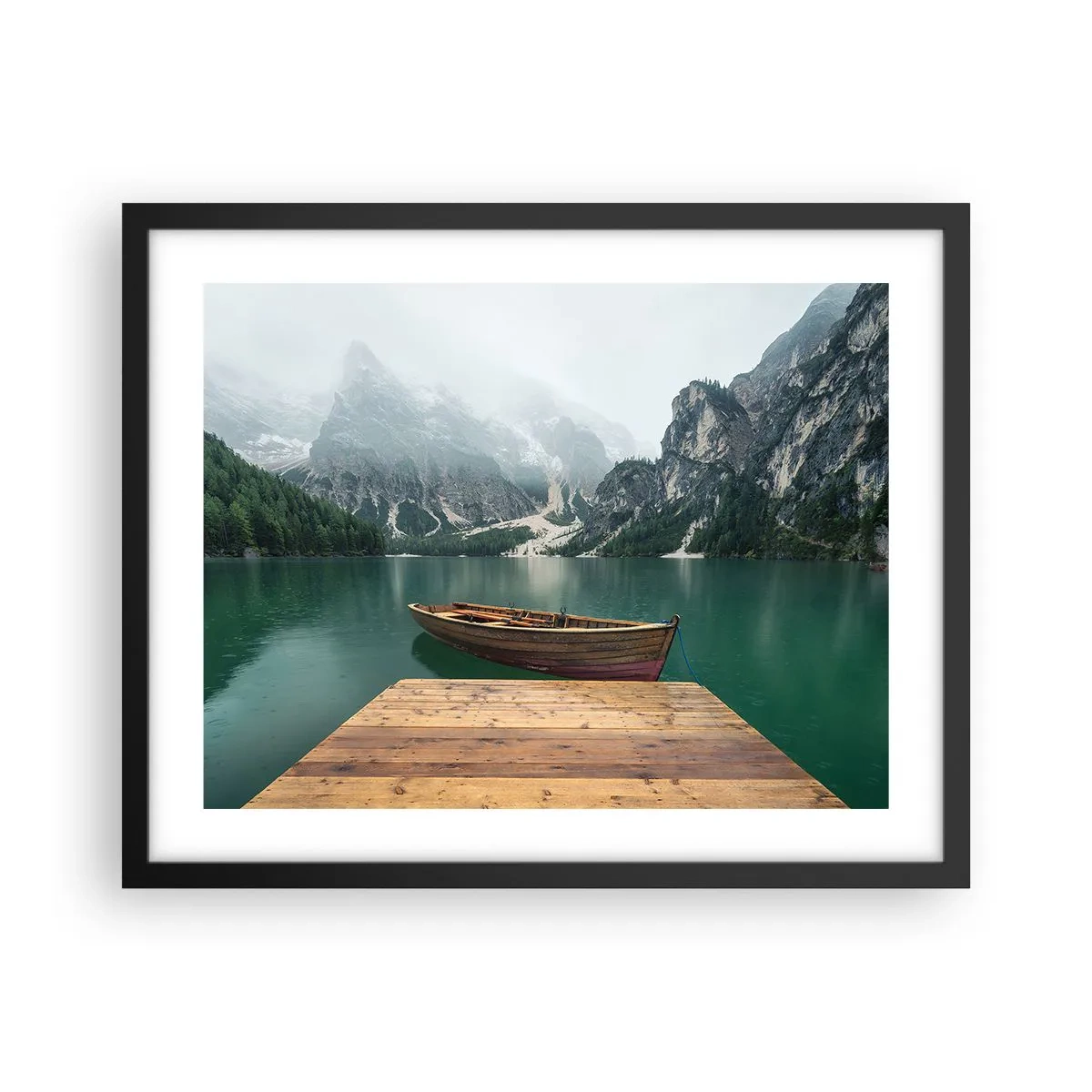 Plakat i sort ramme - "Og stolte pander" - 50x40 cm