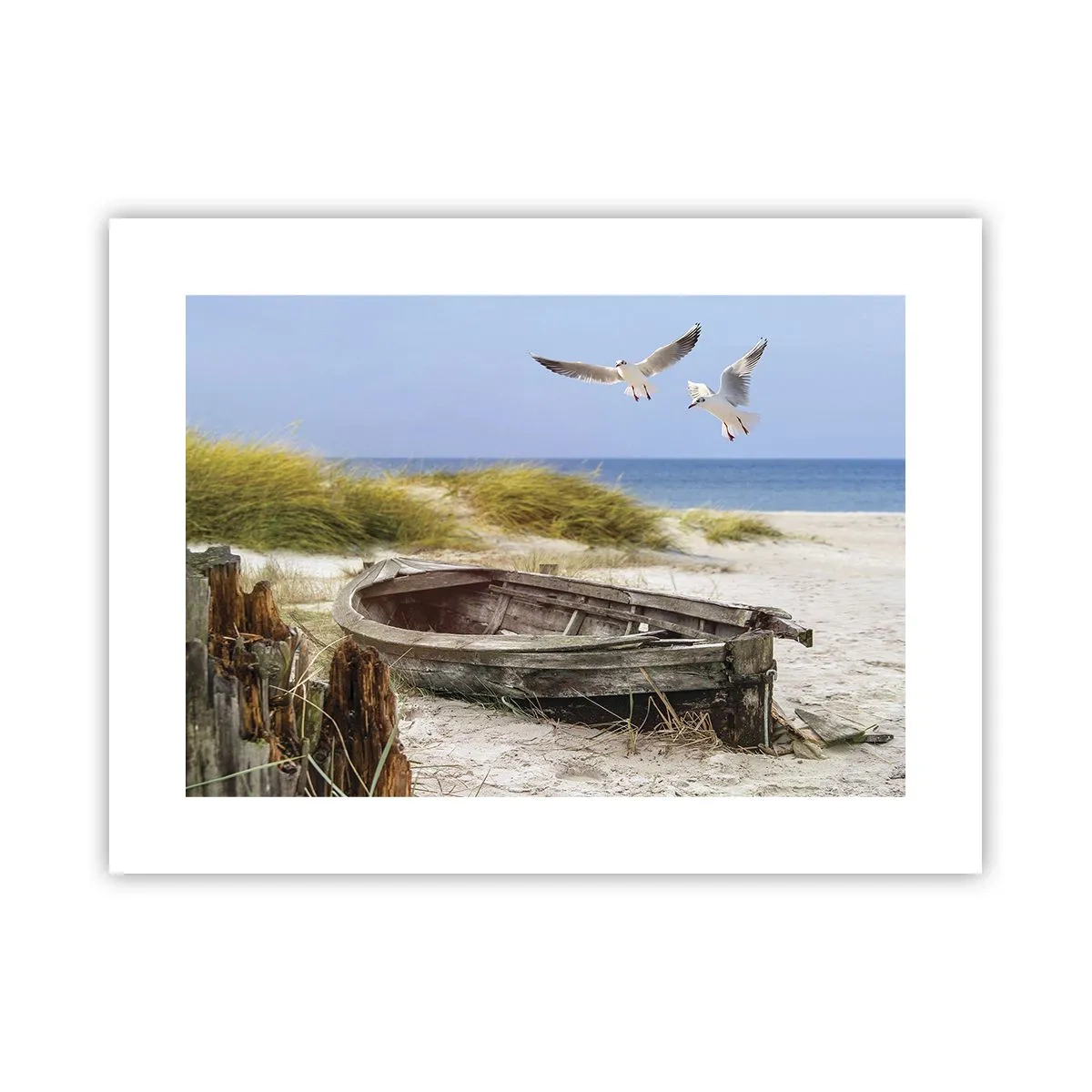 Plakat - Badet i vinden - 40x30 cm