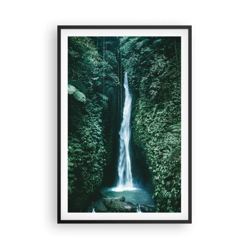Plakat i sort ramme - Tropisk spa - 61x91 cm