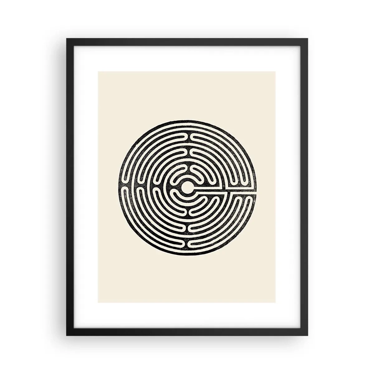 Plakat i sort ramme - Mystisk orden - 40x50 cm