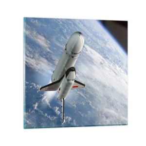 Billede på glas - Kosmisk opstigning - 40x40 cm