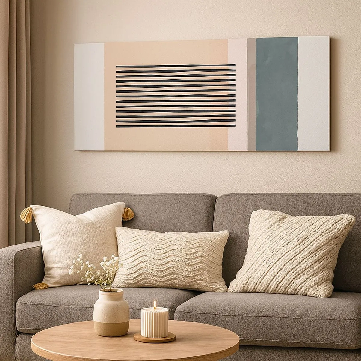 Lærredstryk - Billede på lærred - Alt er i god stand - 100x40 cm