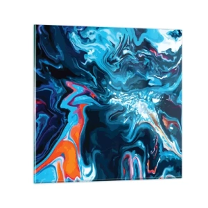 Billede på glas - En rejse ind i himlen - 70x70 cm