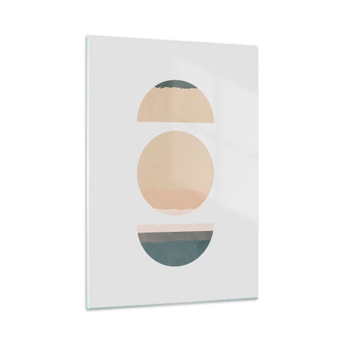 Billede på glas - Hjul for hjul - 50x70 cm