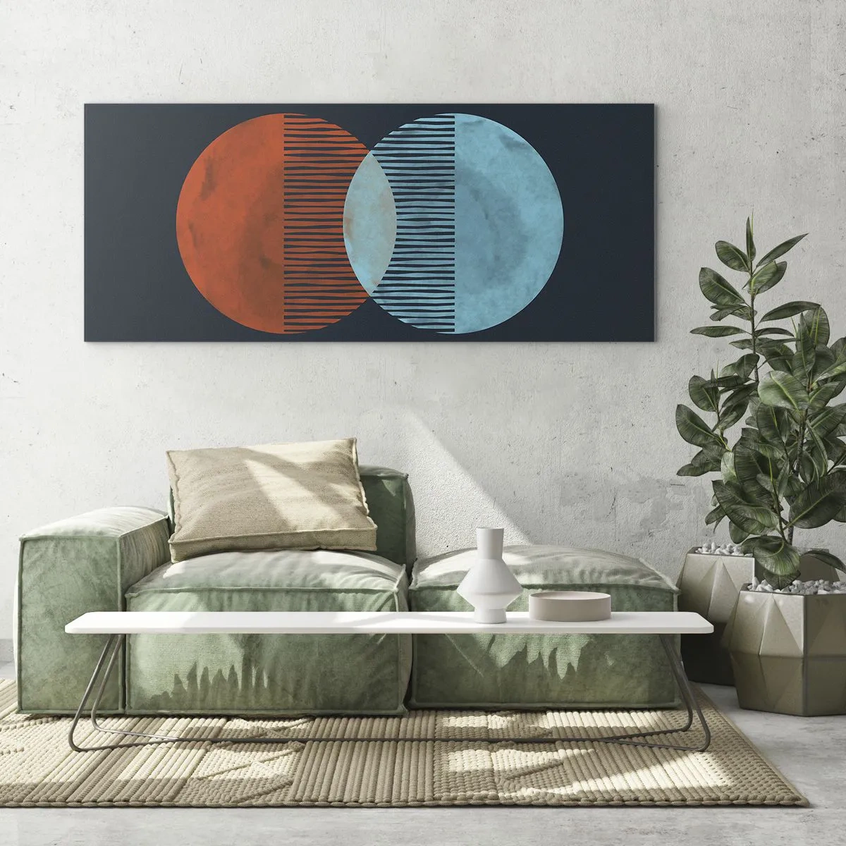 Billede på glas - Astronomisk fantasi - 120x50 cm
