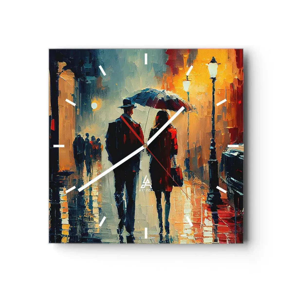 Vægur, Uret - Urban kærlighedshistorie - 30x30 cm