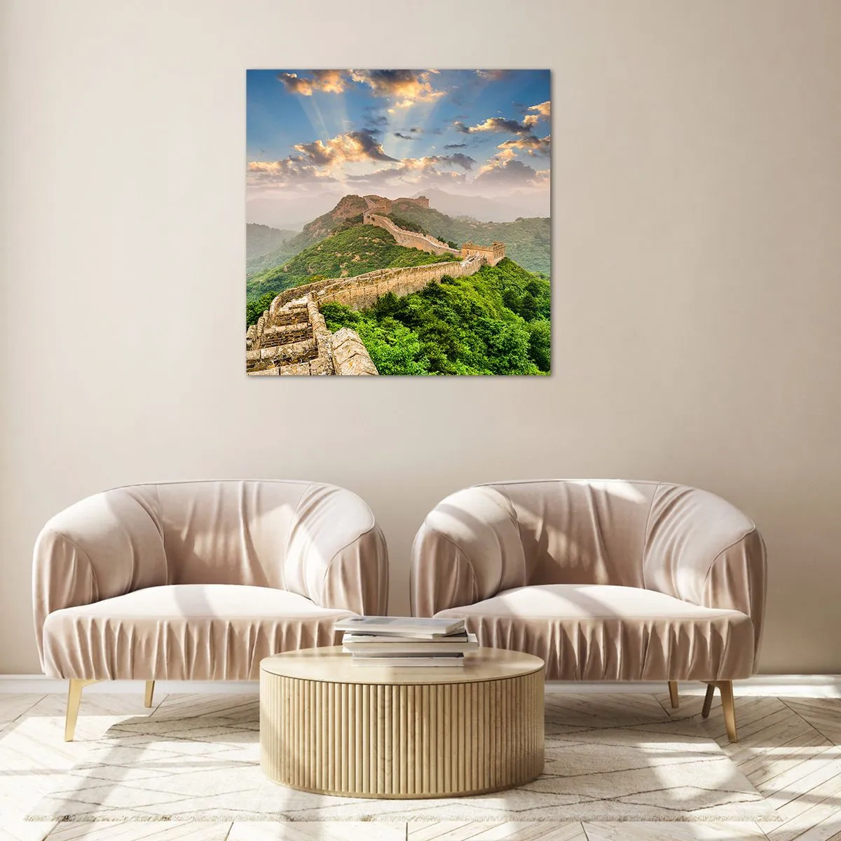 Billede på glas - Uforanderlig storhed - 30x30 cm