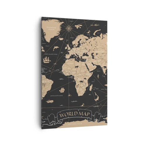 Lærredstryk - Billede på lærred - Grænserne for min verden - 80x120 cm