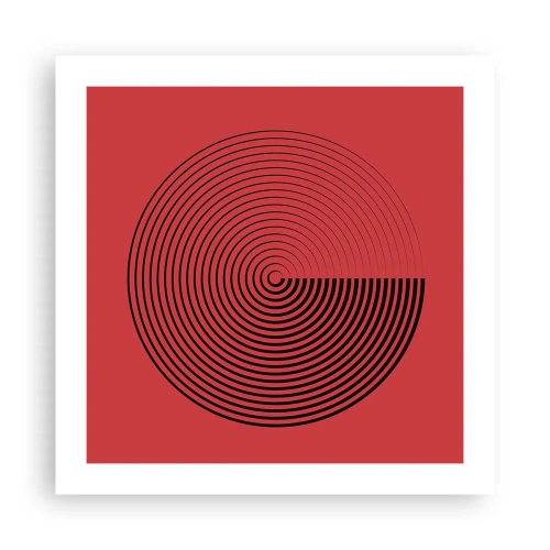 Plakat - Cirkulær bevægelse - 50x50 cm