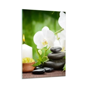 Billede på glas - Duftende, blomstret, delikat touch - 50x70 cm