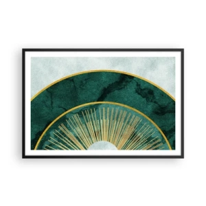 Plakat i sort ramme - Et anderledes solsystem - 91x61 cm