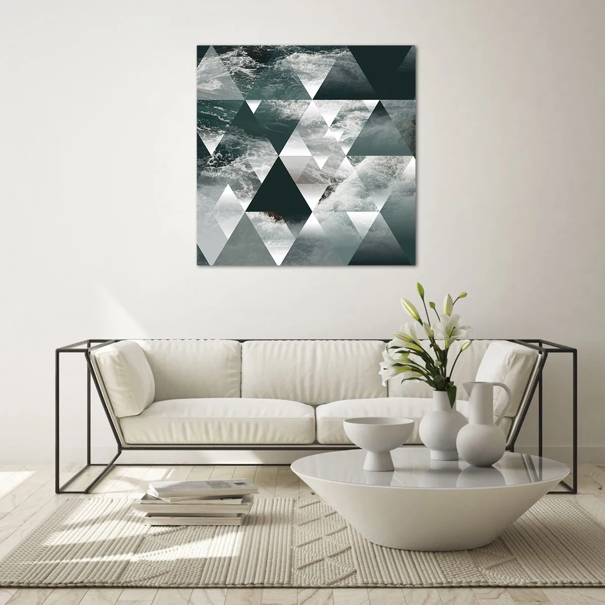 Billede på glas - Et krystalperspektiv - 50x50 cm