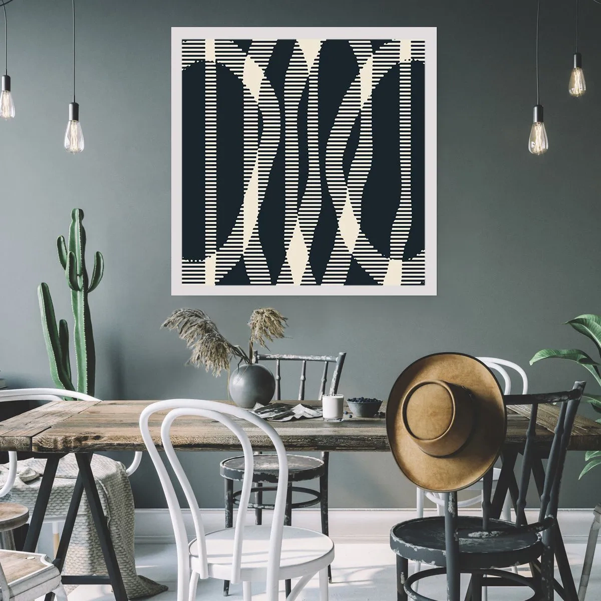 Plakat - Forsøg på at bryde igennem mørket - 50x50 cm