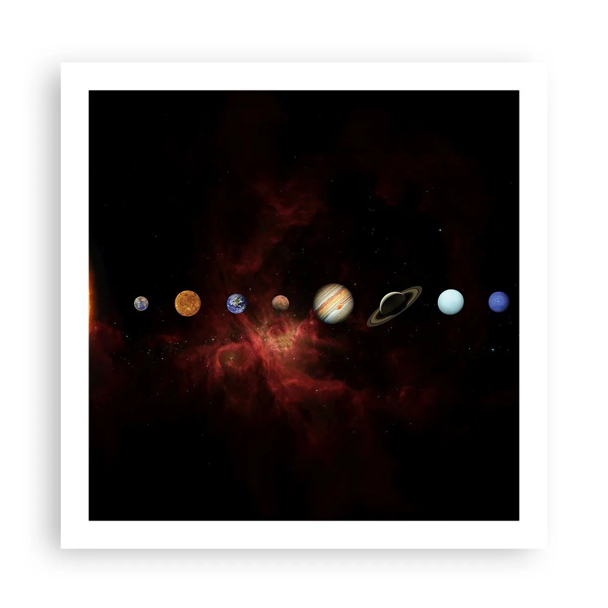 Plakat - Vores nabolag - 60x60 cm