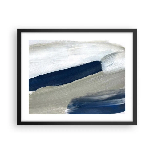 Plakat i sort ramme - Møde med det hvide - 50x40 cm