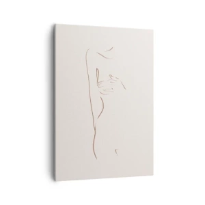 Lærredstryk - Billede på lærred - Begærets form - 50x70 cm