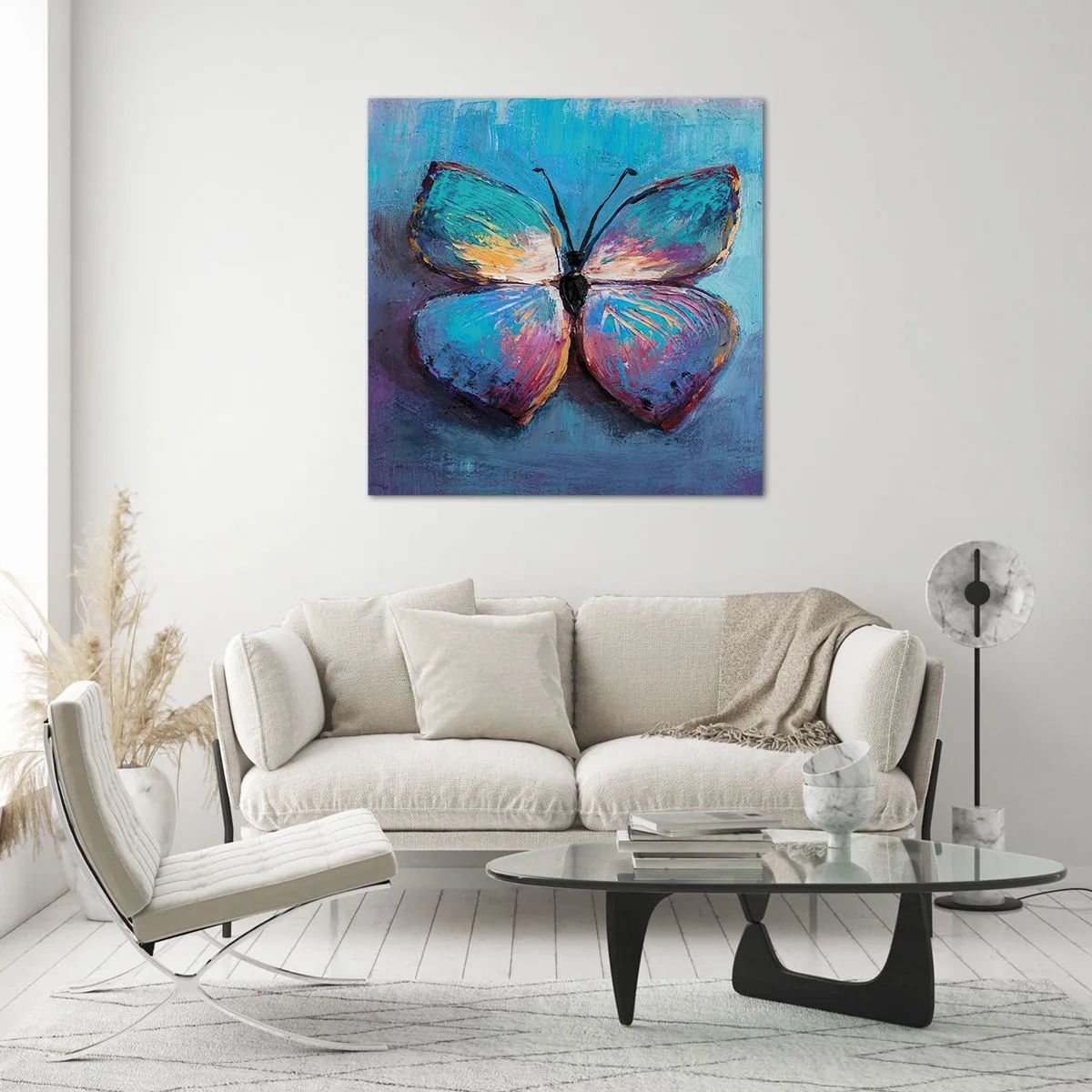 Billede på glas - I sin fulde pragt - 60x60 cm