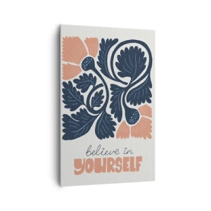 Lærredstryk - Billede på lærred - Og du blomstrer - 80x120 cm