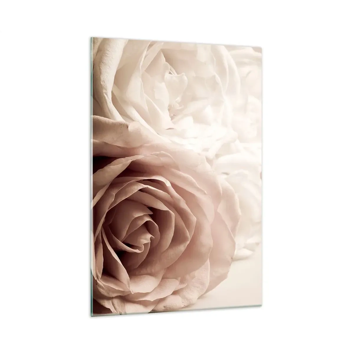 Billede på glas - I rosens hjerte - 70x100 cm