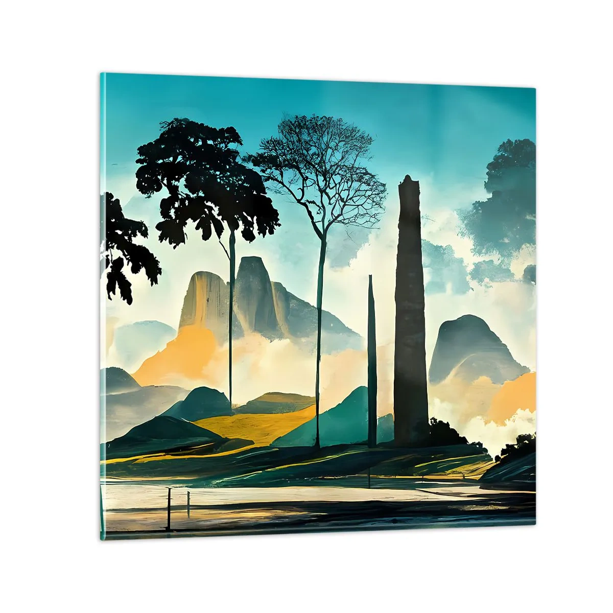 Billede på glas - Stadig højere og højere - 60x60 cm