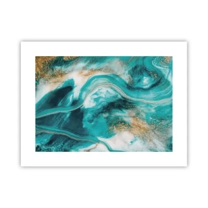 Plakat - Flod af guld - 40x30 cm