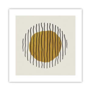 Plakat - Abstraktion, der skælver af varme - 40x40 cm