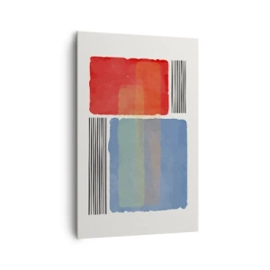 Lærredstryk - Billede på lærred - Geometriens ånd og bogstav - 80x120 cm