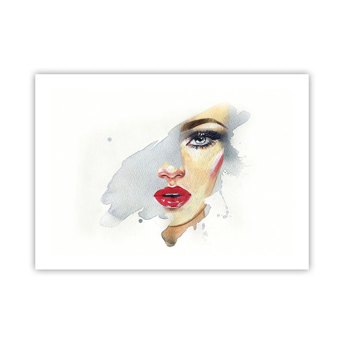Plakat - Refleksion i en vanddråbe - 70x50 cm