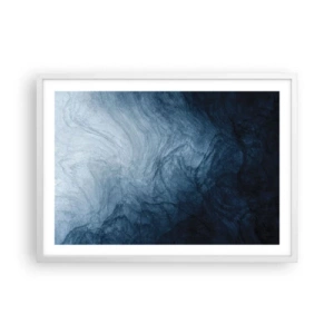 Plakat i hvid ramme - Ind i dybet - 70x50 cm