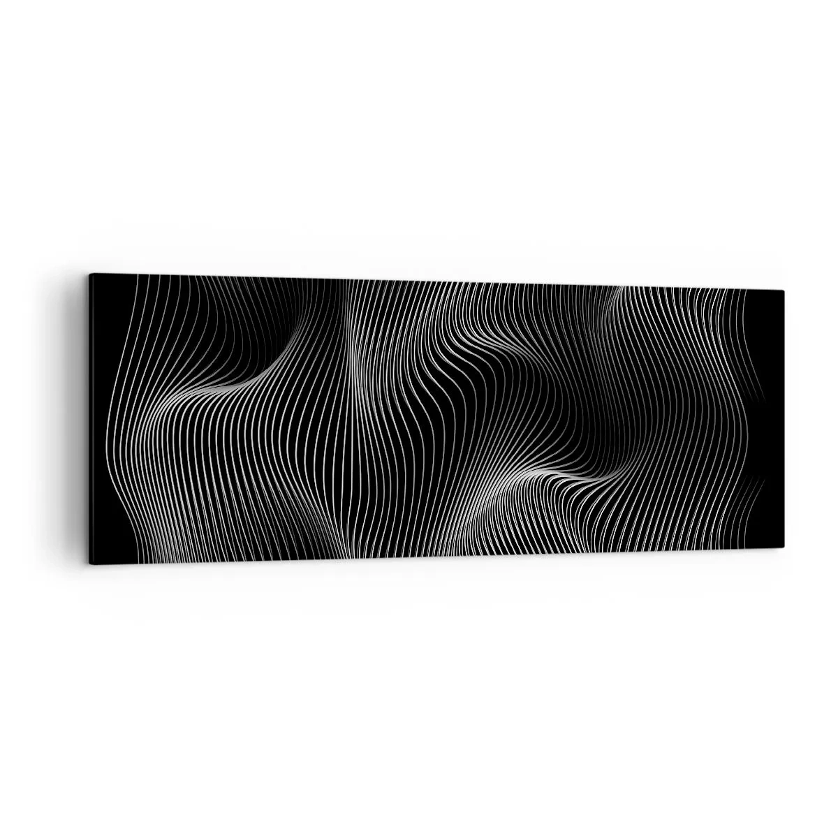 Lærredstryk - Billede på lærred - Lysets dans i rummet - 140x50 cm