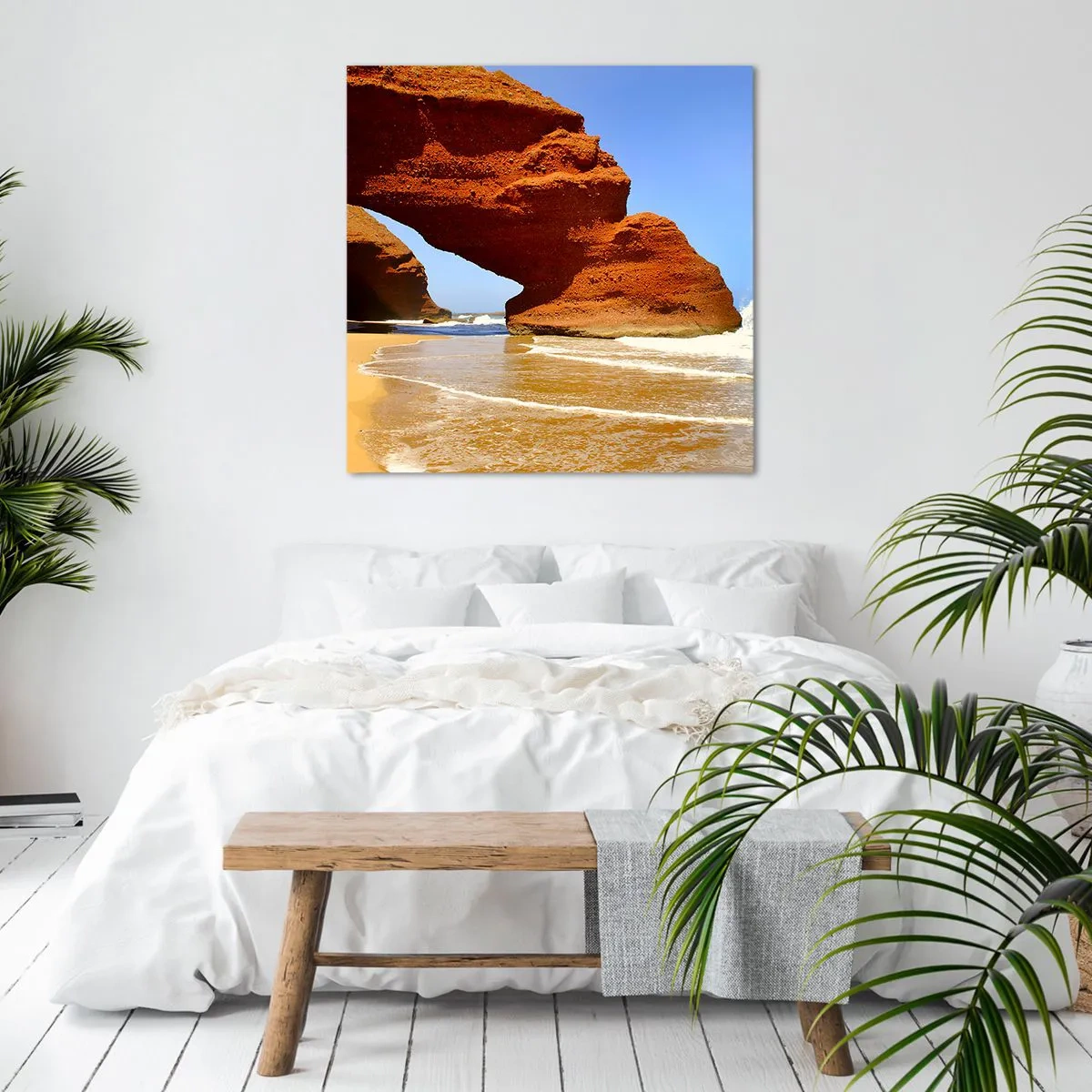 Lærredstryk - Billede på lærred - Vand og vind i tusindvis af år - 50x50 cm