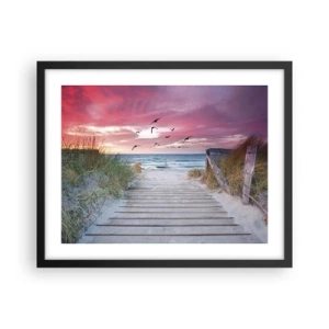 Plakat i sort ramme - Baltisk indtryk - 50x40 cm