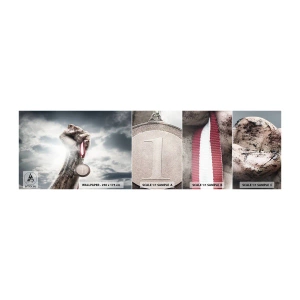 Prøve Fototapet Selvklæbende Deluxe Sticker - Per aspera ad astra - Sport, Idrætsmedalje, 3D - 100x30 cm