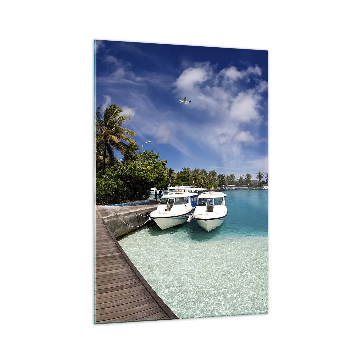 Billede på glas - Og dog findes paradiset - 70x100 cm