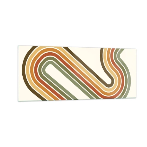 Billede på glas - Zigzag til destinationen - 100x40 cm