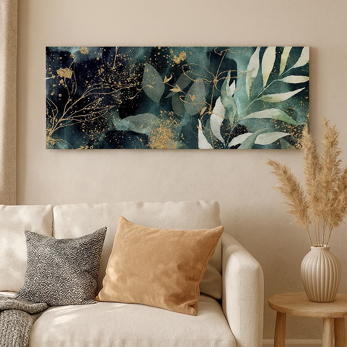 Lærredstryk - Billede på lærred - Fortryllet have - 30x30 cm