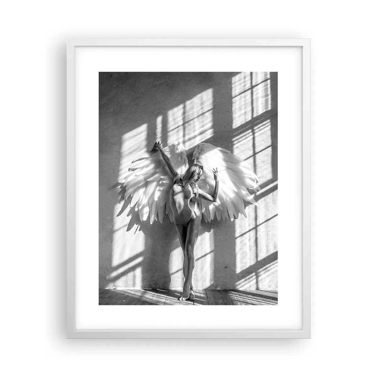 Plakat i hvid ramme - Lige fra himlen - 40x50 cm