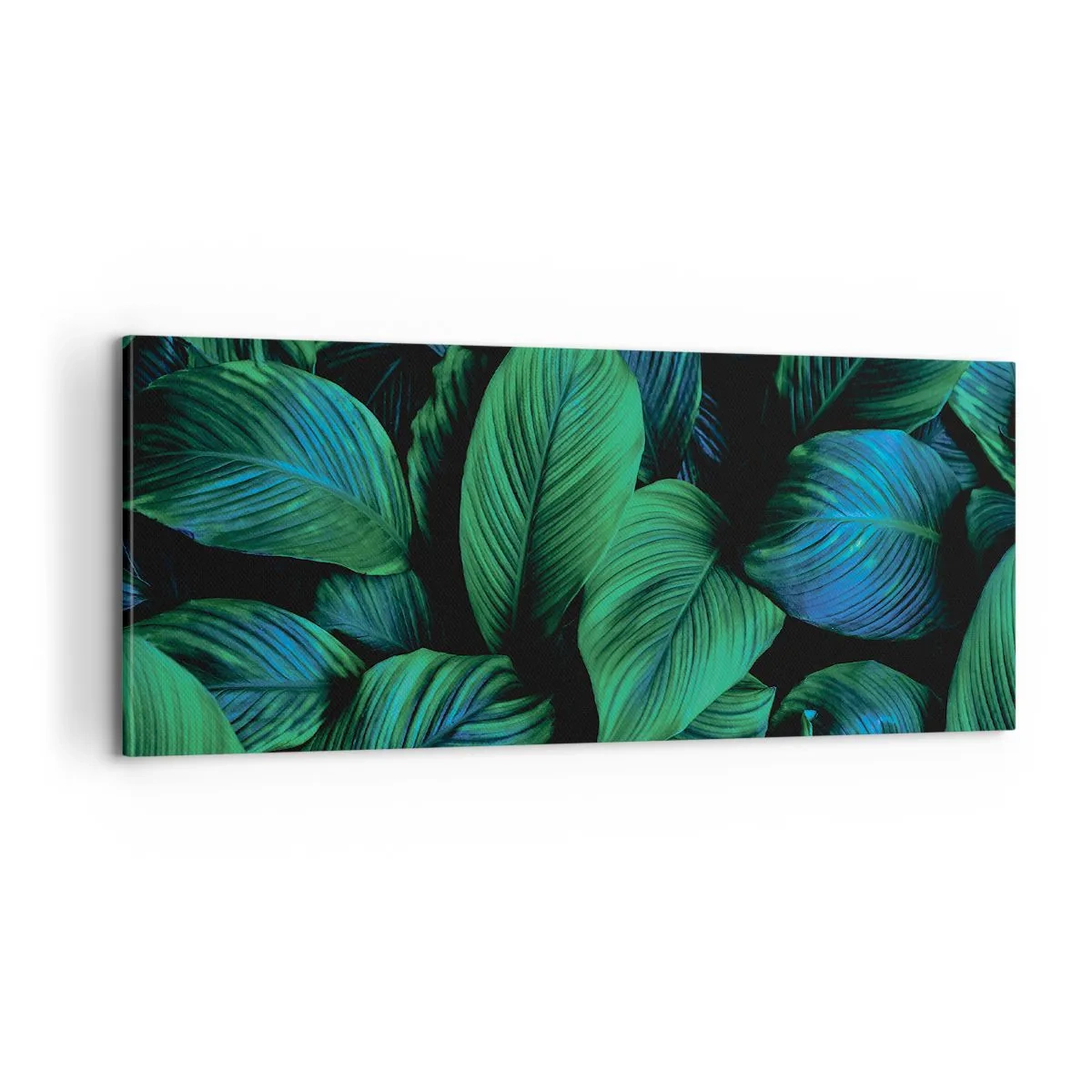 Lærredstryk - Billede på lærred - I den grønne flok - 100x40 cm