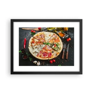 Plakat i sort ramme - Et udvalg af smagsvarianter - 40x30 cm