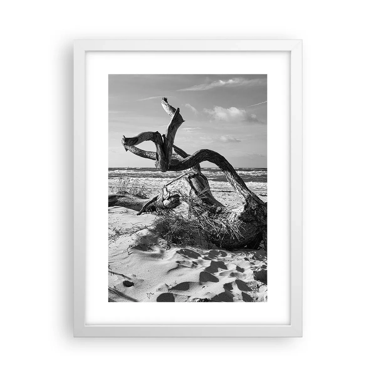 Plakat i hvid ramme - Havets skulptur - 30x40 cm
