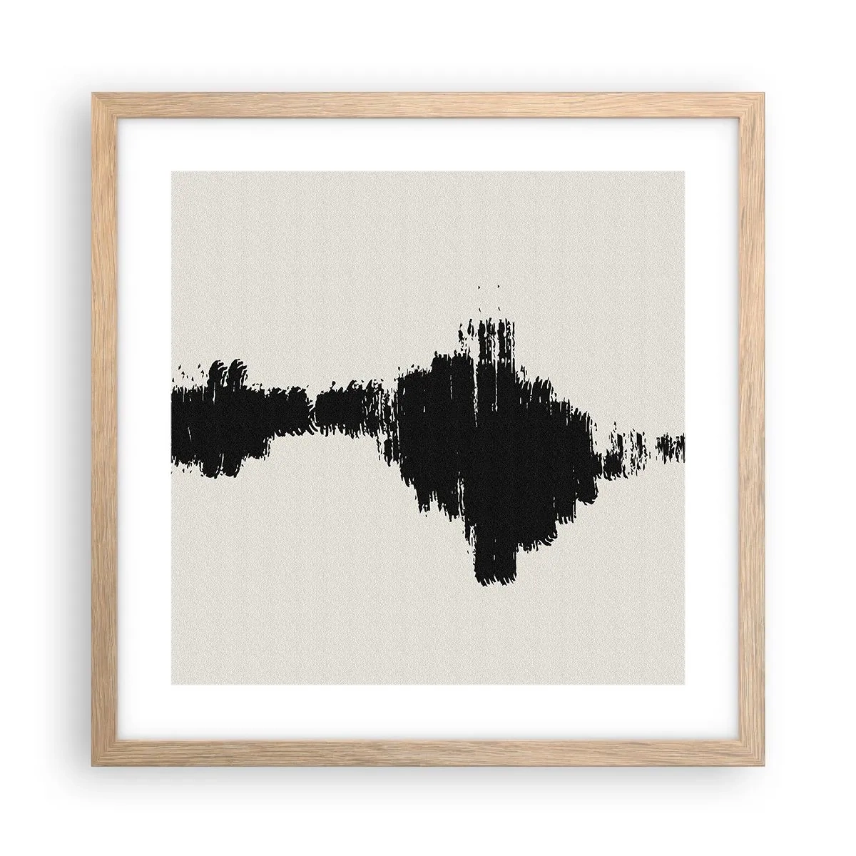 Plakat i ramme af lyst egetræ - Fantasiens vibrationer - 40x40 cm