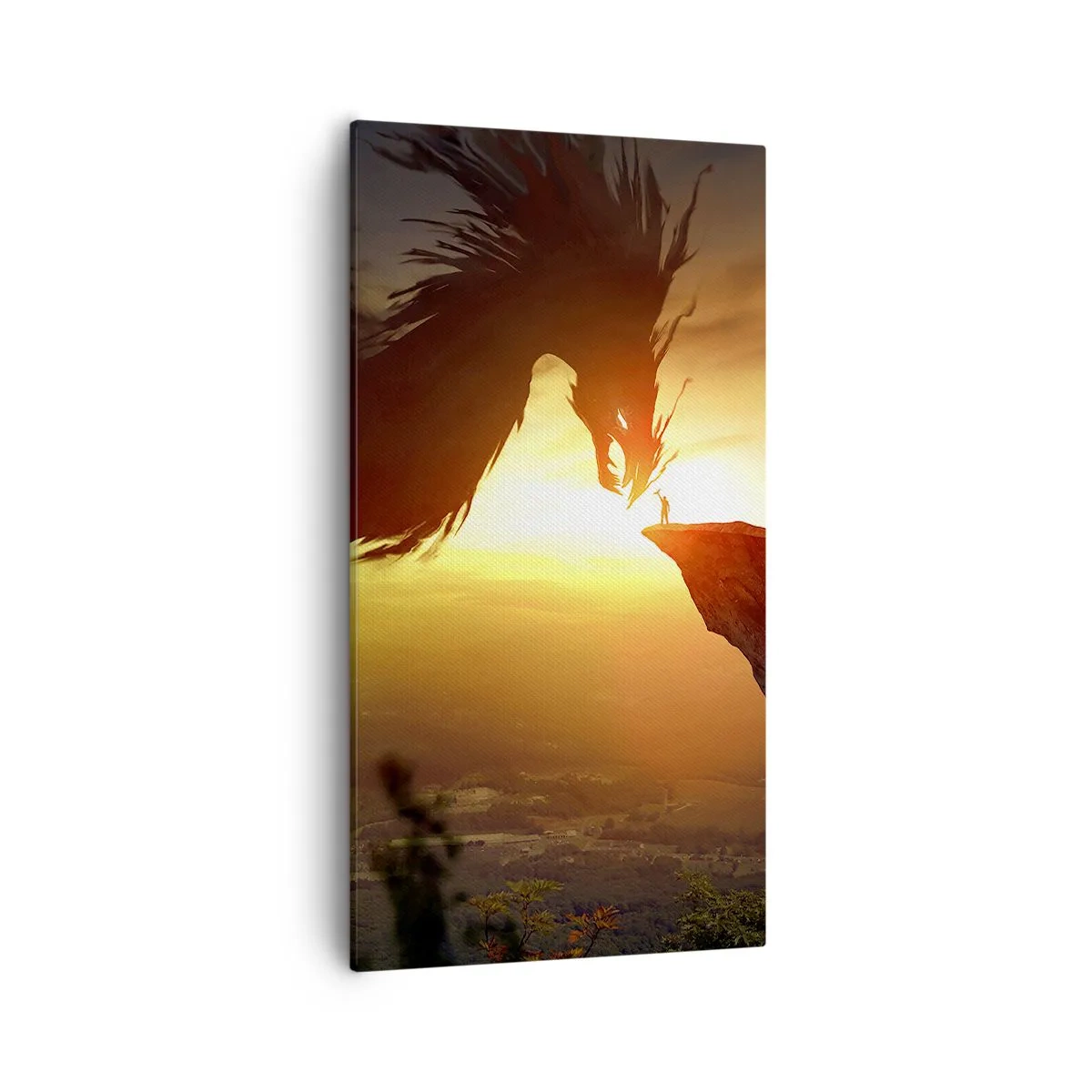 Lærredstryk - Billede på lærred - Dragedræber - 55x100 cm