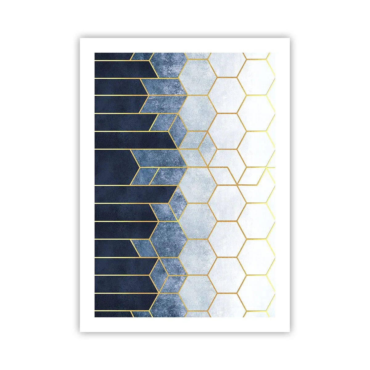 Plakat - Komposition i synkoperet rytme - 50x70 cm