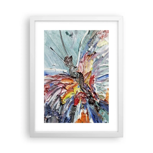 Plakat i hvid ramme - Malet af naturen - 30x40 cm