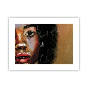 Plakat - Sort og glitter - 40x30 cm