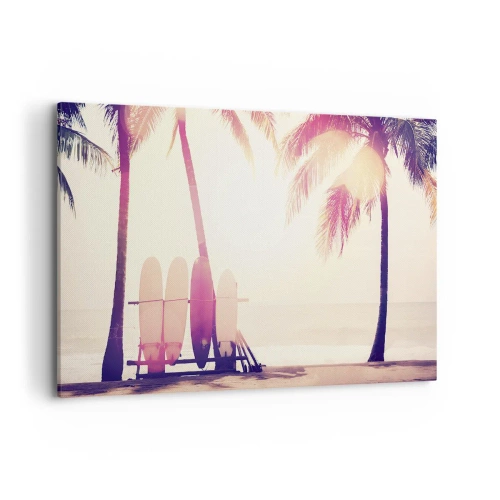 Lærredstryk - Billede på lærred - Det bliver en fantastisk dag - 120x80 cm