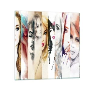 Billede på glas - Og det er altid DIG - 40x40 cm