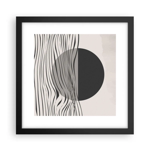 Plakat i sort ramme - Halvkomposition - 30x30 cm