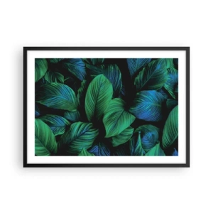 Plakat i sort ramme - I den grønne flok - 70x50 cm